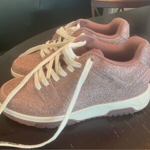 Off White Out of Office glitter sneakers - Size 40 aka 10 woman - barely worn